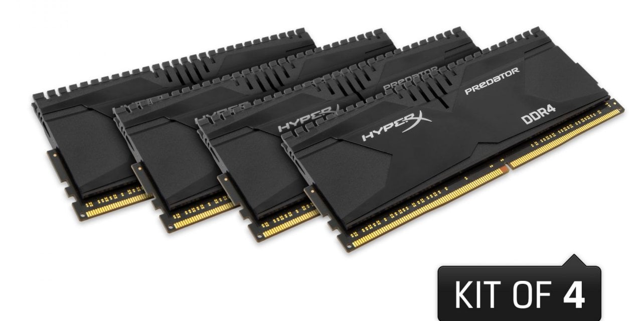 HyperX Releases High-Capacity Kit Additions to Savage and Predator DDR4 Memory