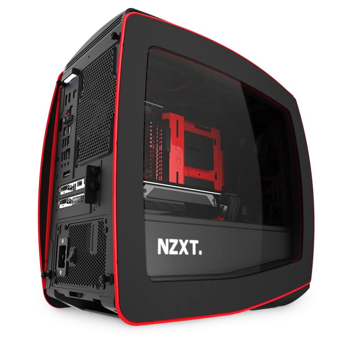 red mini itx case