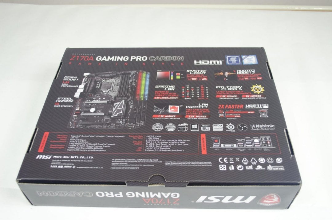 MSI Z170A Gaming Pro Carbon Motherboard Review_3
