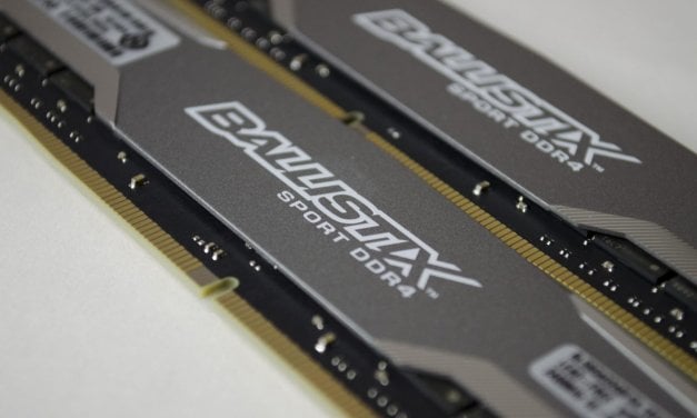 Crucial Ballistix Sport 16GB(2×8) DDR4 2400Mhz Memory Review