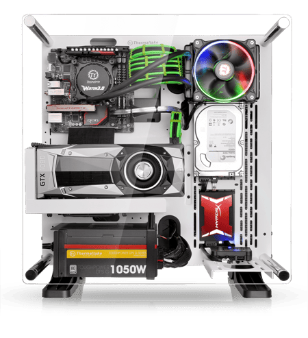 Thermaltake Core P3 Snow Edition ATX Wall-Mount Chassis_1