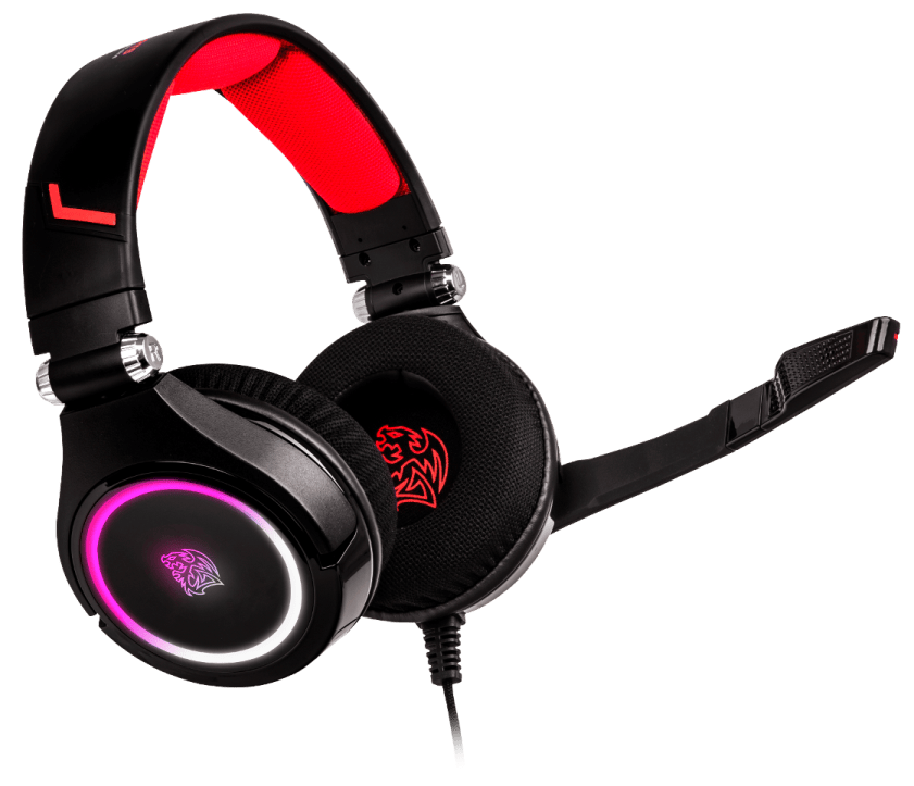 Tt eSPORTS CRONOS RGB 7.1 Gaming Headset featuring powerful 40mm neodymium magnetic drivers and latest internal digital sound tech