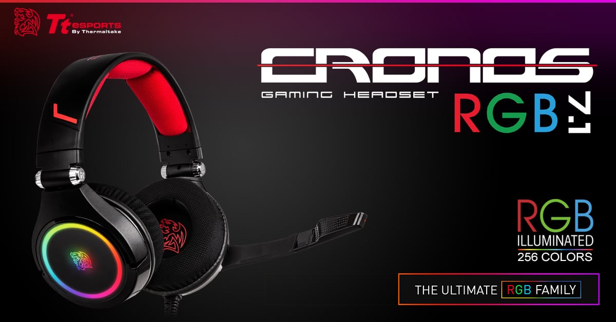 Tt eSPORTS Announces the New CRONOS RGB 7.1 Gaming Headset