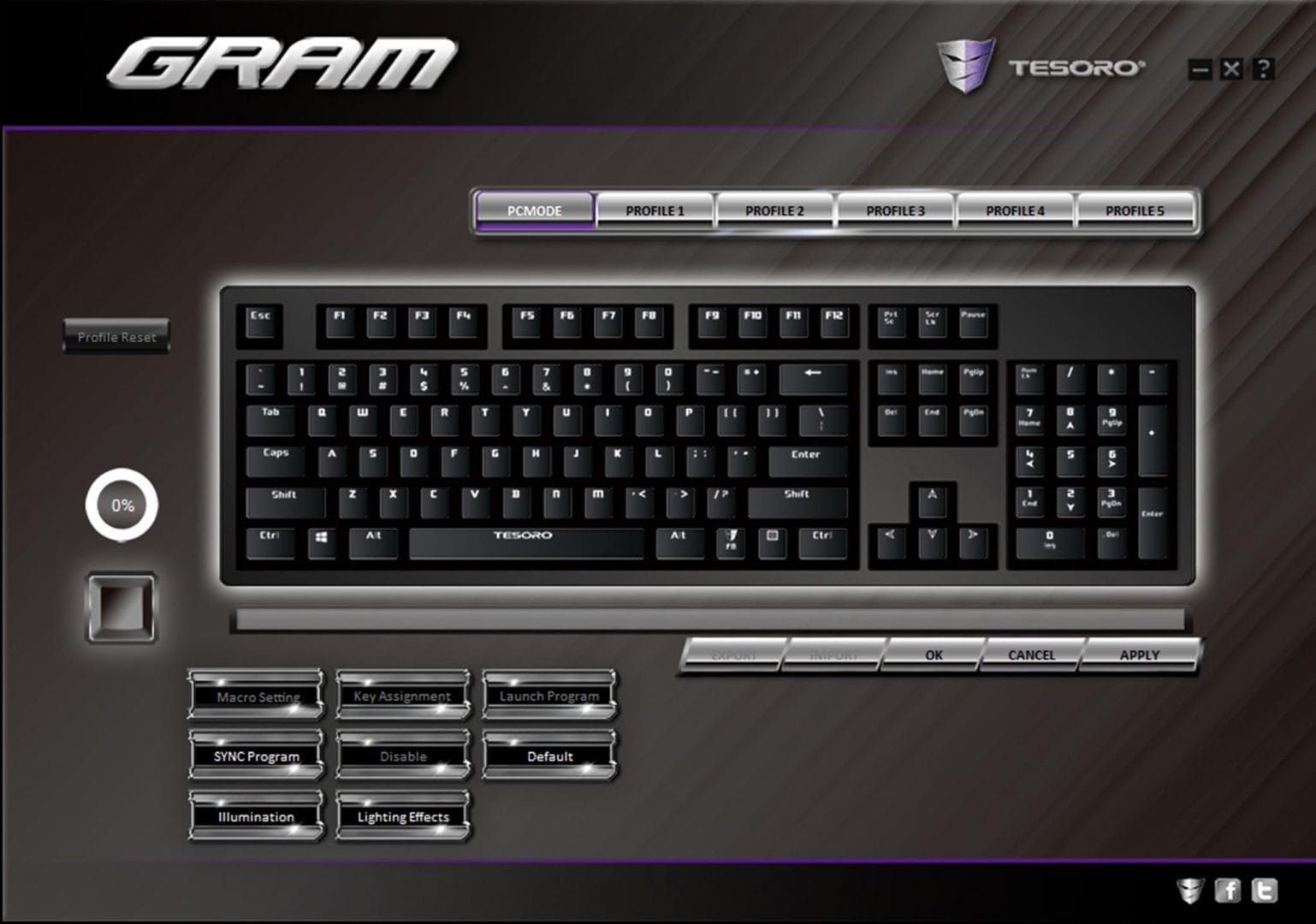 tesoro gram spectrum rgb mechanical keyboard