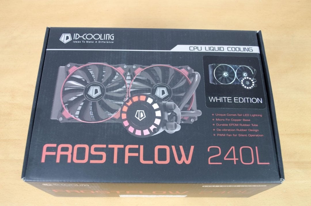 id cooling frostflow 240l aio cpu cooler review