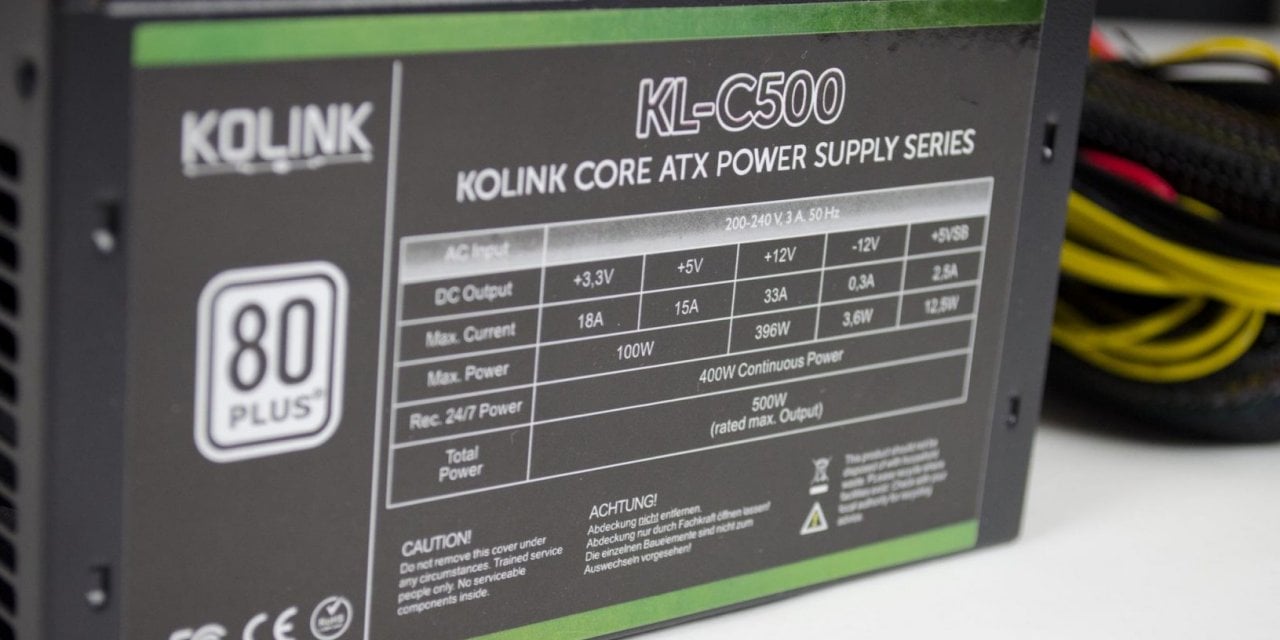 Kolink Core Series 500W PSU Overview