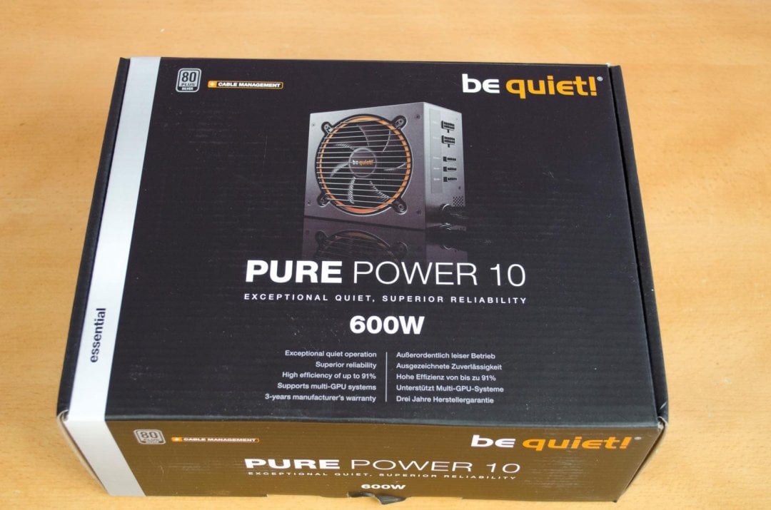 be quiet pure power 10 600w psu
