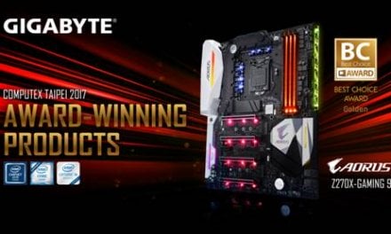 GIGABYTE AORUS Z270X-Gaming 9 Wins Computex  2017 Best Choice Gold Award