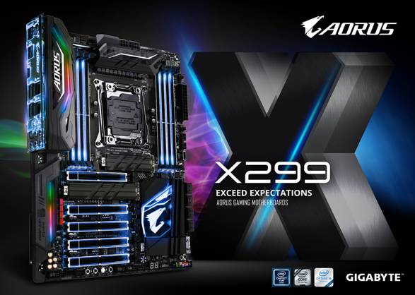 GIGABYTE Unveils the X299 AORUS Gaming Motherboards