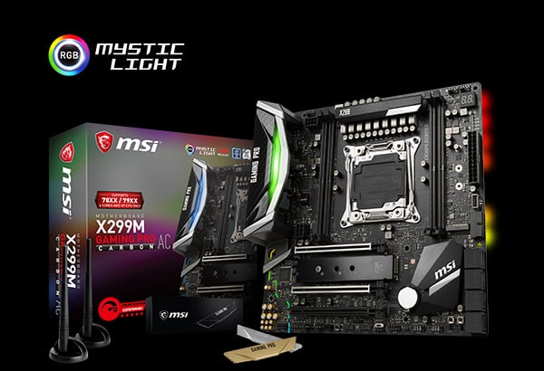 MSI LAUNCHES WORLD’S FASTEST X299 MICROATX MOTHERBOARD