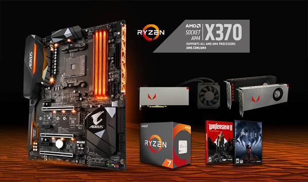 GIGABYTE’s AX370-Gaming K7 motherboards featured with the Radeon™ RX Vega64 Bundle
