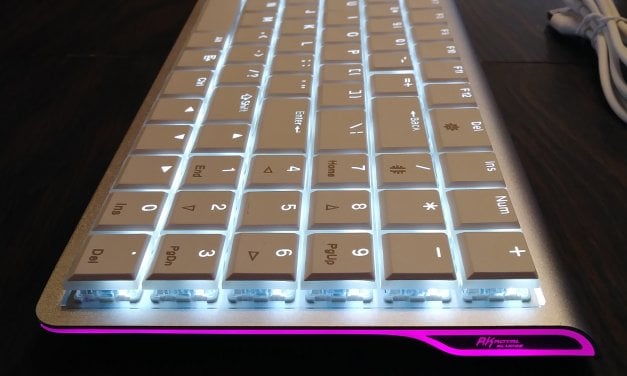DREVO “Joyeuse” 96Key Ultra-Thin Aluminium Alloy – White LED – Wireless Bluetooth 3.0 – Mechanical Keyboard