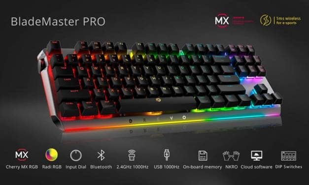 DREVO Pitches Its Ultimate Gaming Keyboard with Genius-Knob on Kickstarter – DREVO BladeMaster
