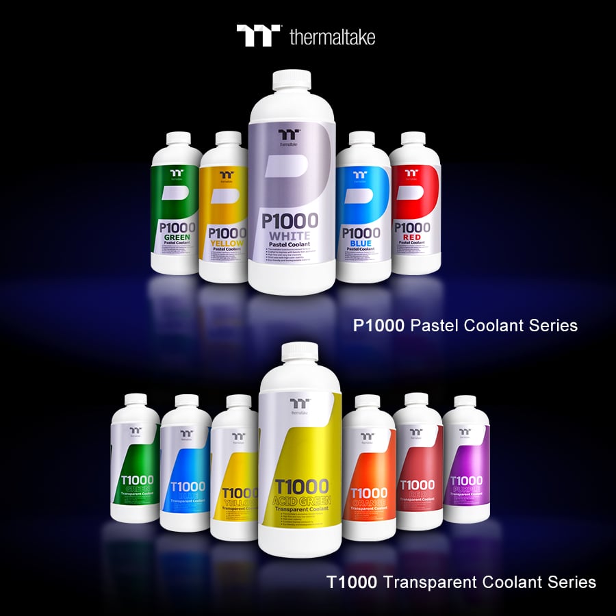 Thermaltake New Coolant P1000 Pastel and  T1000 Transparent at CES 2019