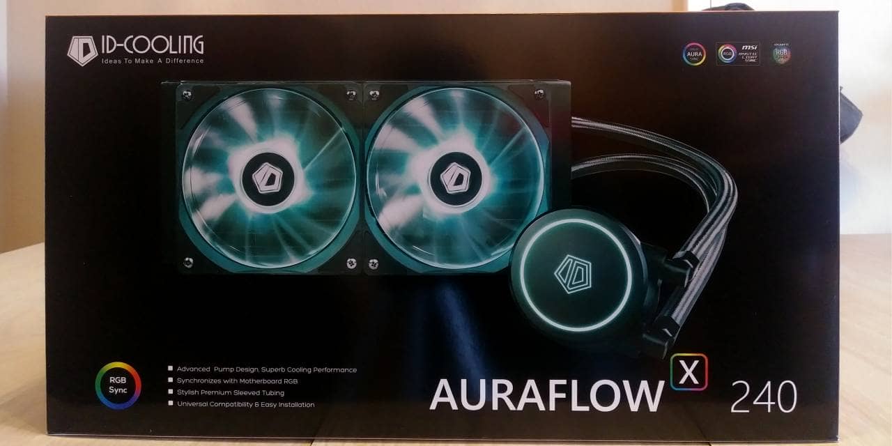 ID-COOLING AURAFLOW X 240 RGB All In One Liquid CPU Cooler Review