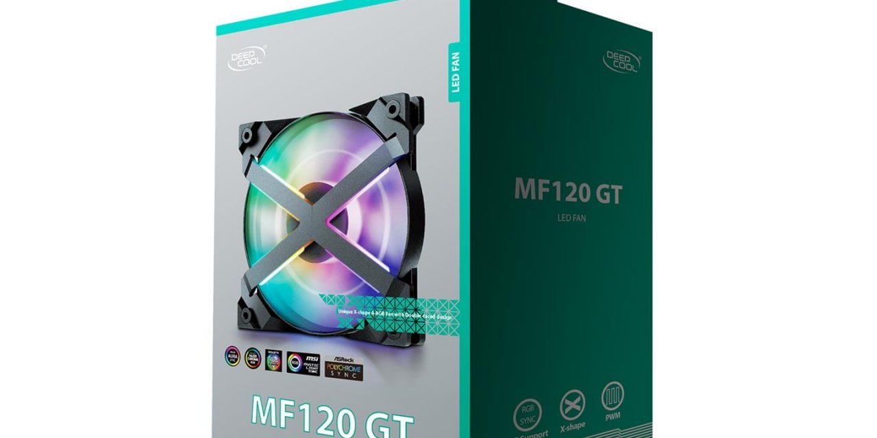 DeepCool Launches New Unique X-Frame MF120 GT A-RGB Fans