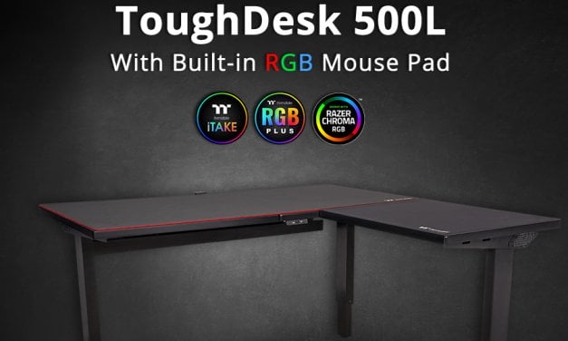 Thermaltake Introduces  the ToughDesk 500L RGB Battlestation Gaming Desk