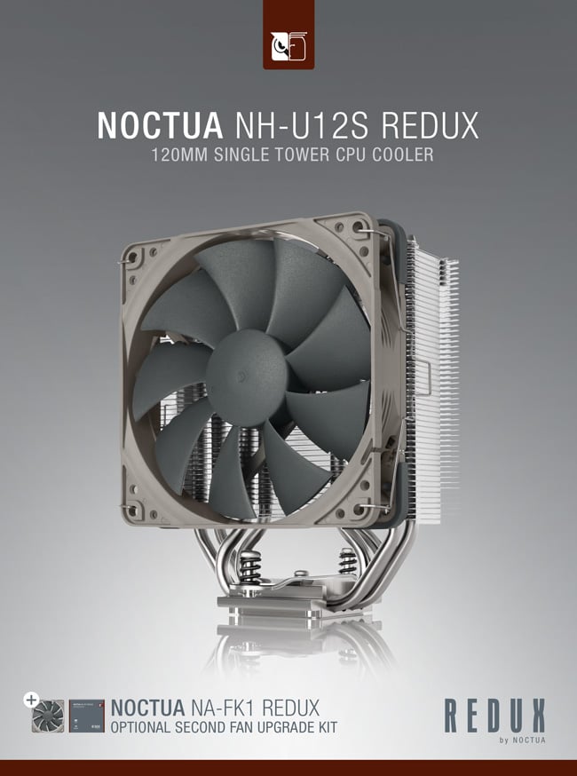 Noctua has released redux line CPU cooler and second fan kit