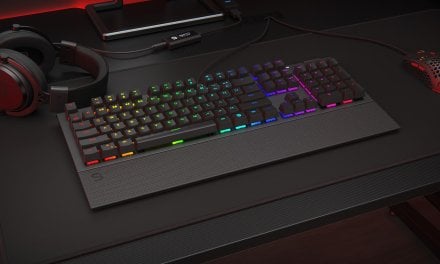 SPC Gear GK650K Omnis full-size keyboard with palm rest & clever customization