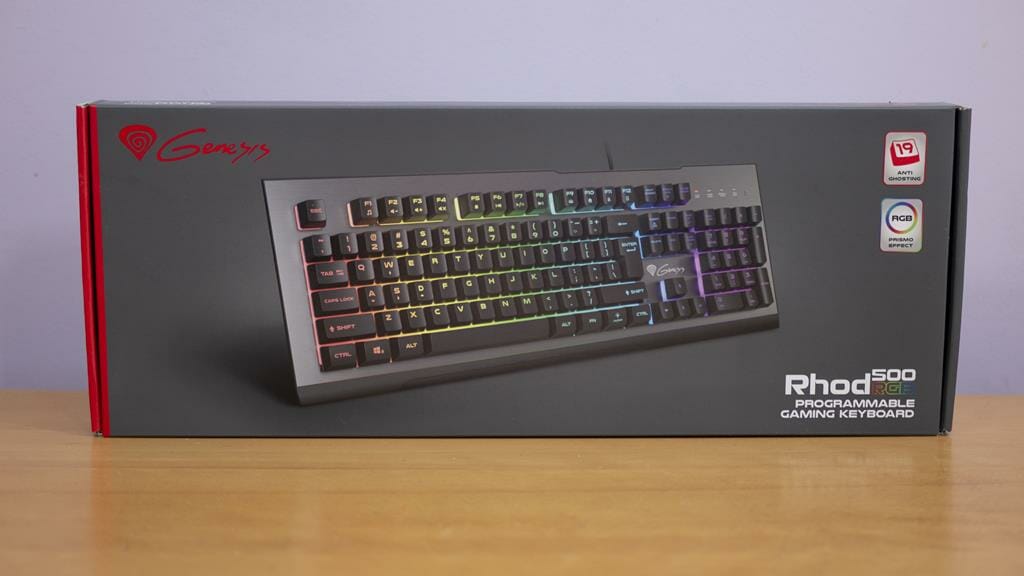 Genesis Rhode 500RGB Gaming Keyboard Box Front 