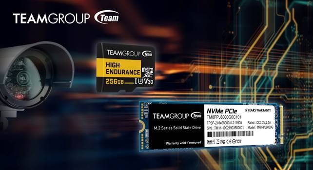 TEAMGROUP Announces the 8TB MP34Q M.2 PCIe SSD and HIGH ENDURANCE Surveillance System Memory Card
