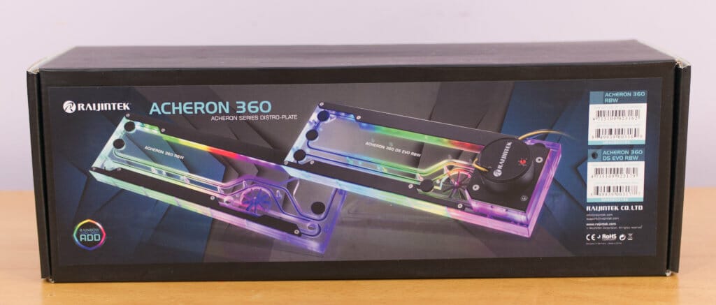 Kann als Ausgleichsbehälter in PC Wasserkühlung Verwendet Werden Raijintek Acheron 360 RBW Distro Plate mit RGB Beleuchtung und Fassungsvermögen von 220 ml für Custom Wasserkühlung PC