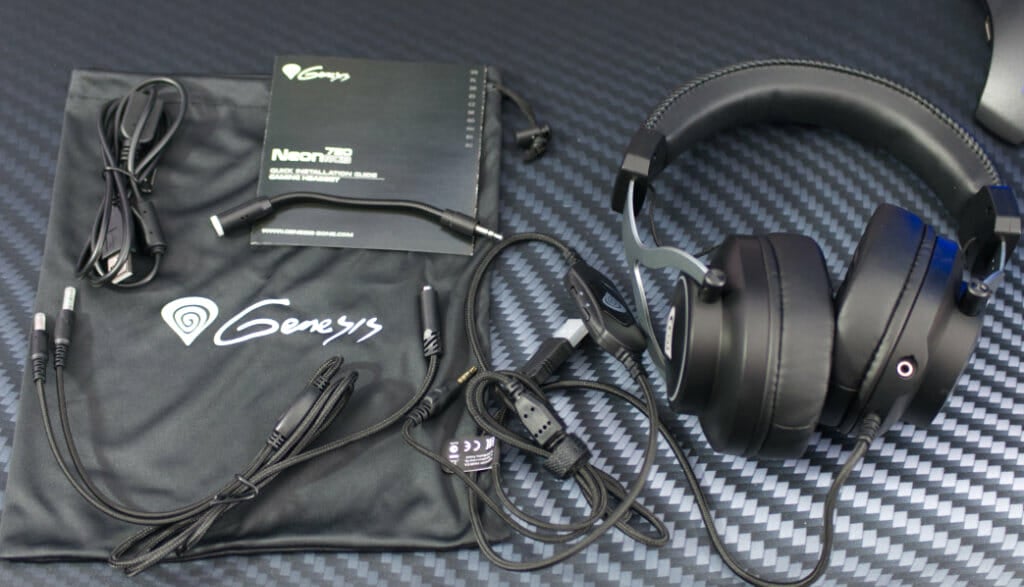 Genesis Neon 750 RGB Gaming Headset accessories 