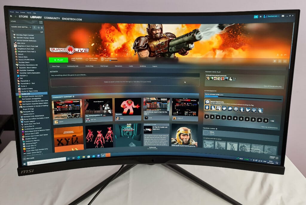 MSI MPG ARTYMIS 323CQR Curved Gaming Monitor Review - EnosTech.com