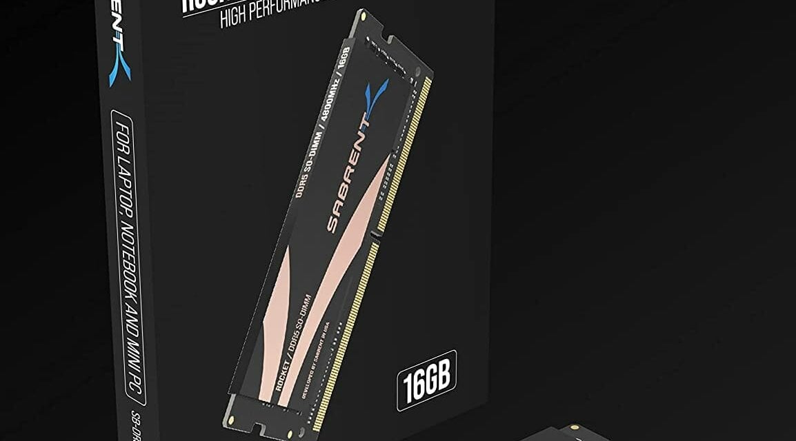 Sabrent announces High-Performance DDR5 SO-DIMM 4800MHz CL40 Memory Modules for Laptops and PCs