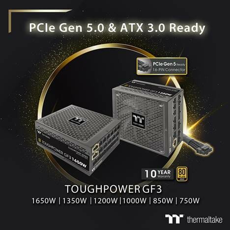 Thermaltake Launches the All-new Toughpower GF3 Series