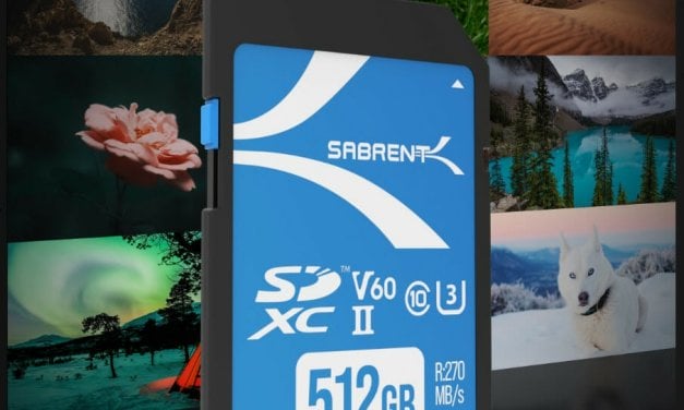 Sabrent releases its new line of V60 UHS-II SD Memory Cards, rated at 270 MB/s